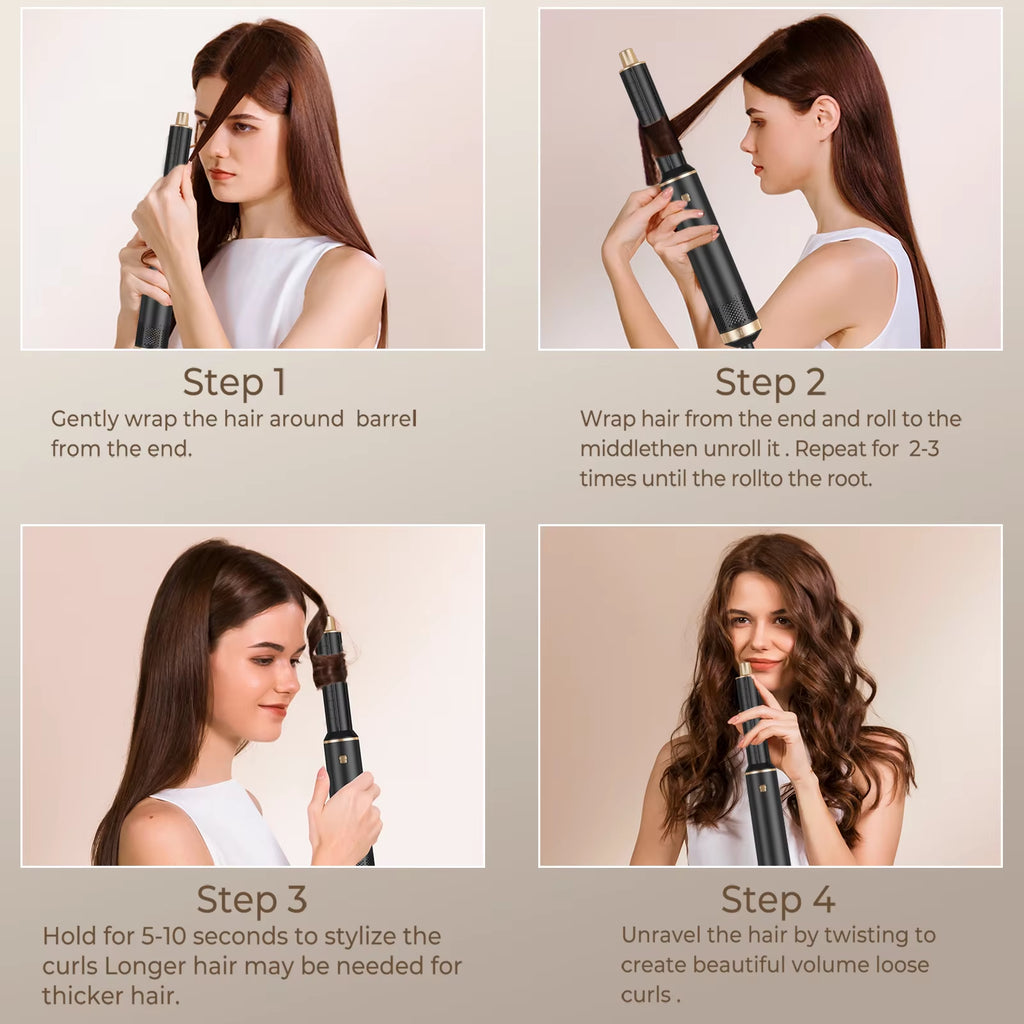 5 in 1 Multifunction Air Styler, Hot Air Brush, Hair Dryer Brush, Thermal Brush Magic Styler, Hair Dryer Brush