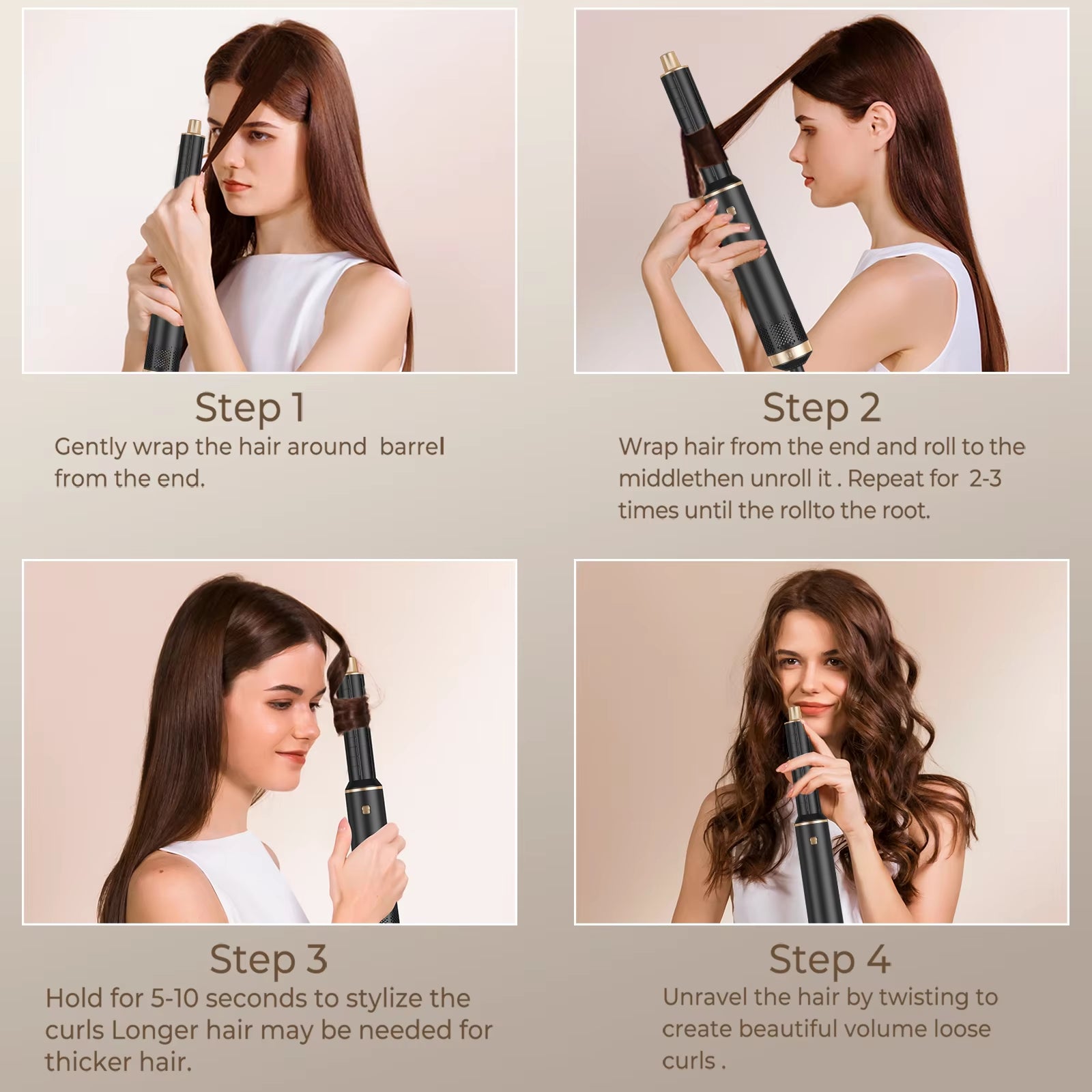 5 in 1 Multifunction Air Styler, Hot Air Brush, Hair Dryer Brush, Thermal Brush Magic Styler, Hair Dryer Brush